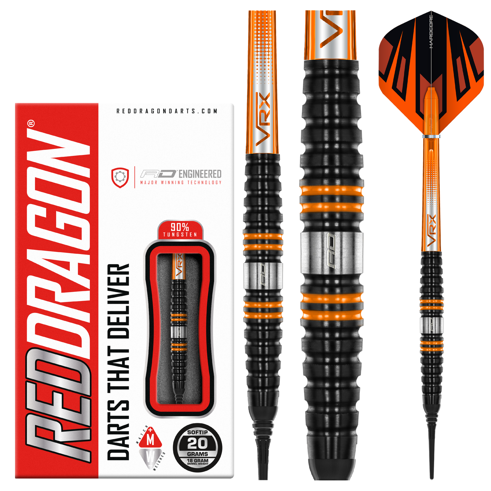 Red Dragon Amberjack Dart Set - Soft Tip - 18g Red Dragon Amberjack Dart Set - Soft Tip - 18g